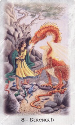 Celtic Dragon Tarot.  VIII (XI) .