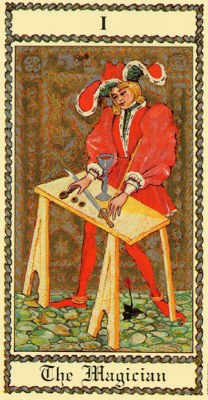 The Medieval Scapini Tarot. Аркан I Маг.