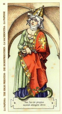The Tarot of Durer. Аркан II Жрица.