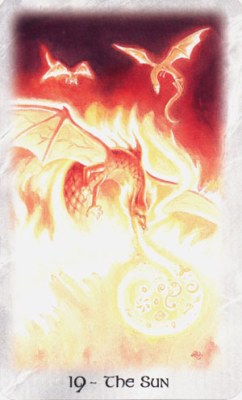 Celtic Dragon Tarot.  XIX .